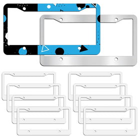 OKBA front view of white aluminum frames showing clean printable surface and benefit of ready-to-print
