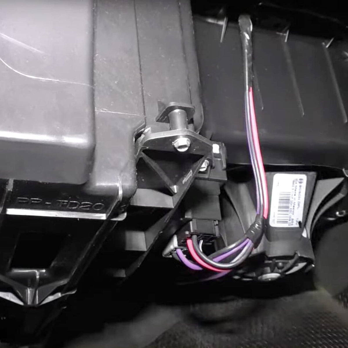 OKBA installed kit visible from cabin driving view showing cleaner cabin air benefit