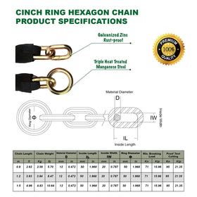 OKG chain looped around motorcycle wheel demonstrating secure fit