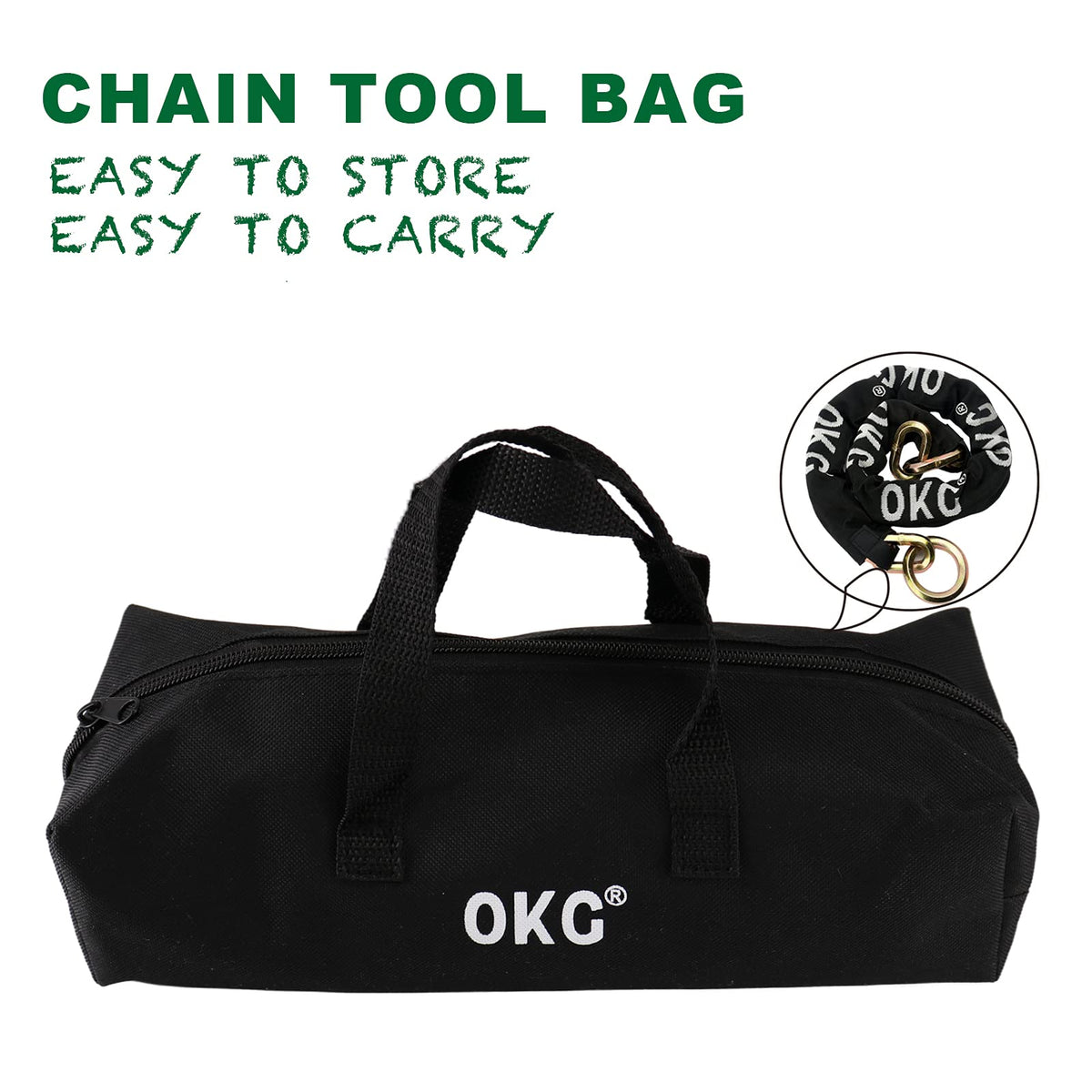 OKG nylon sleeve detail with scale showing rust protection benefit