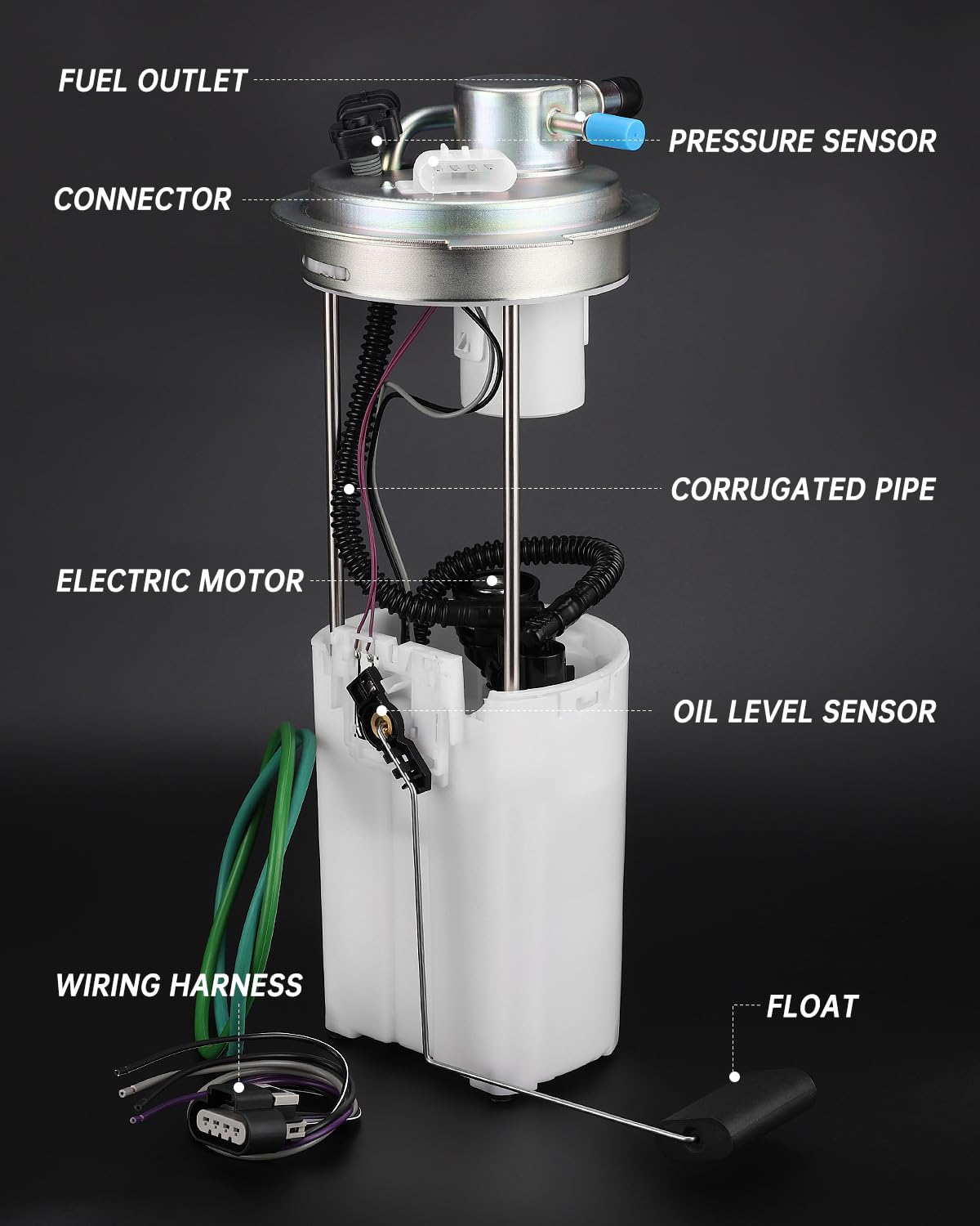 OKLPF fuel sock strainer close-up protecting pump and improving longevity