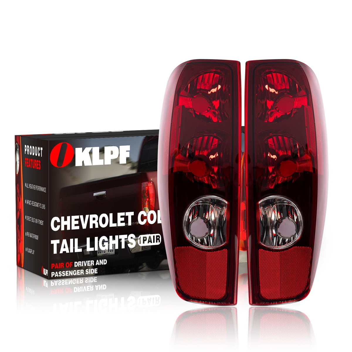 OKLPF left driver side taillight installed showing clear fit and improved visibility