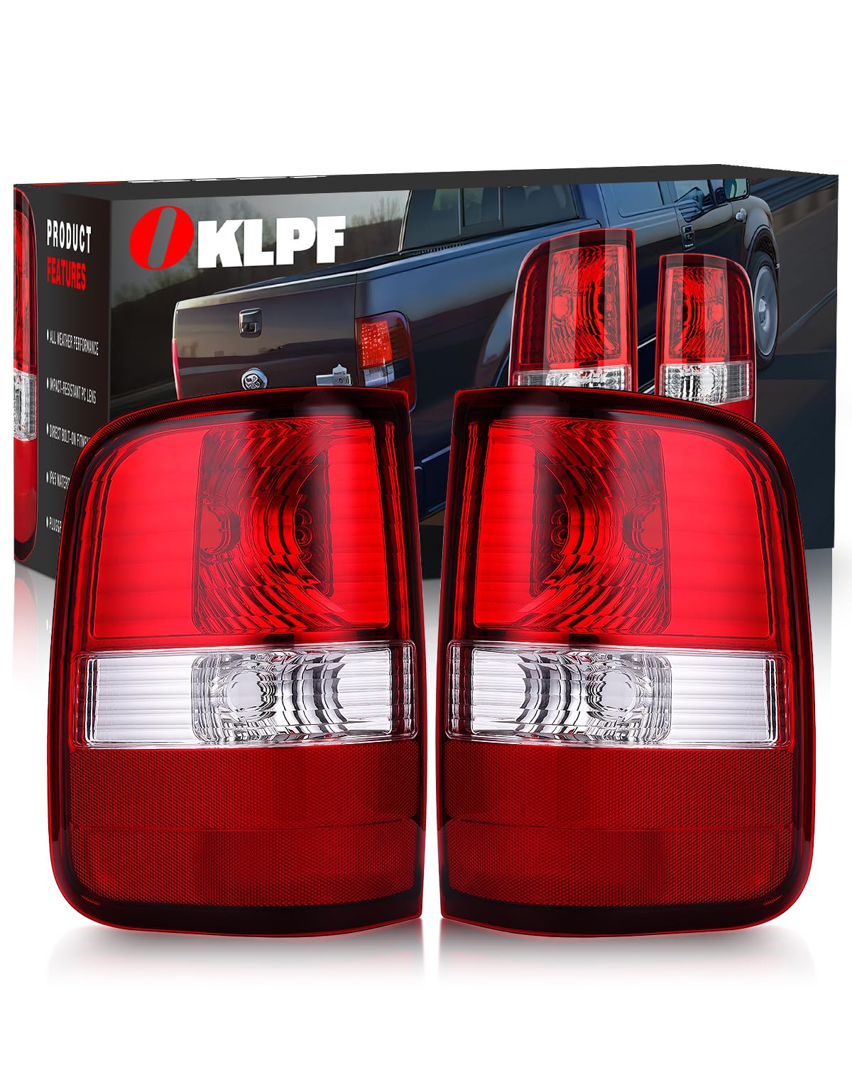 OKLPF rear taillight front assembly showing fitment and restored appearance