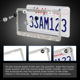 OKLPF license plate frame beside measuring tape proving 6x12 inch fit