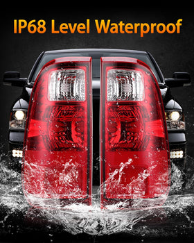 OKLPF tail light installed on Ford Super Duty showing correct fit