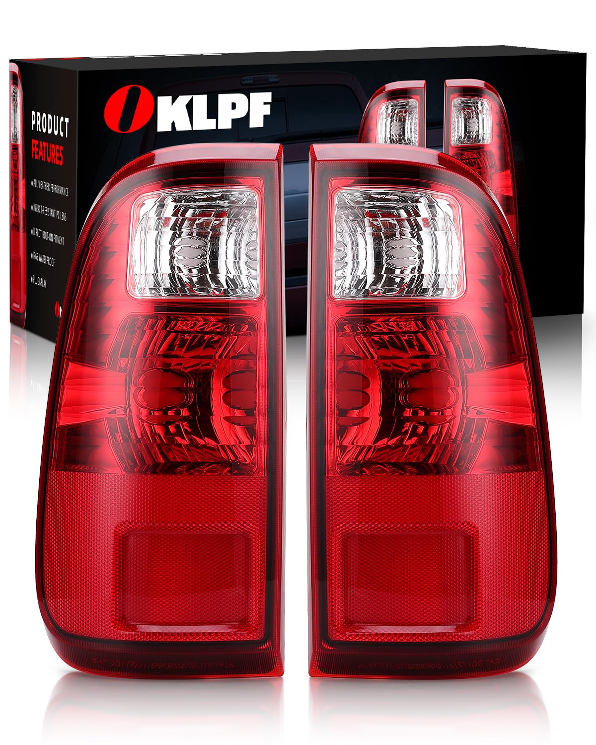 OKLPF packaged tail light with label showing ready-to-install convenience
