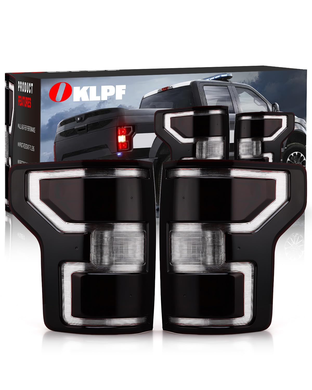 OKLPF front taillight assembly showing smoked finish and accurate fit