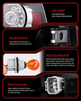 OKLPF taillight held by hand to show size and mounting points