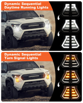 OKLSG sequential turn signal demo displaying flowing animation for attention