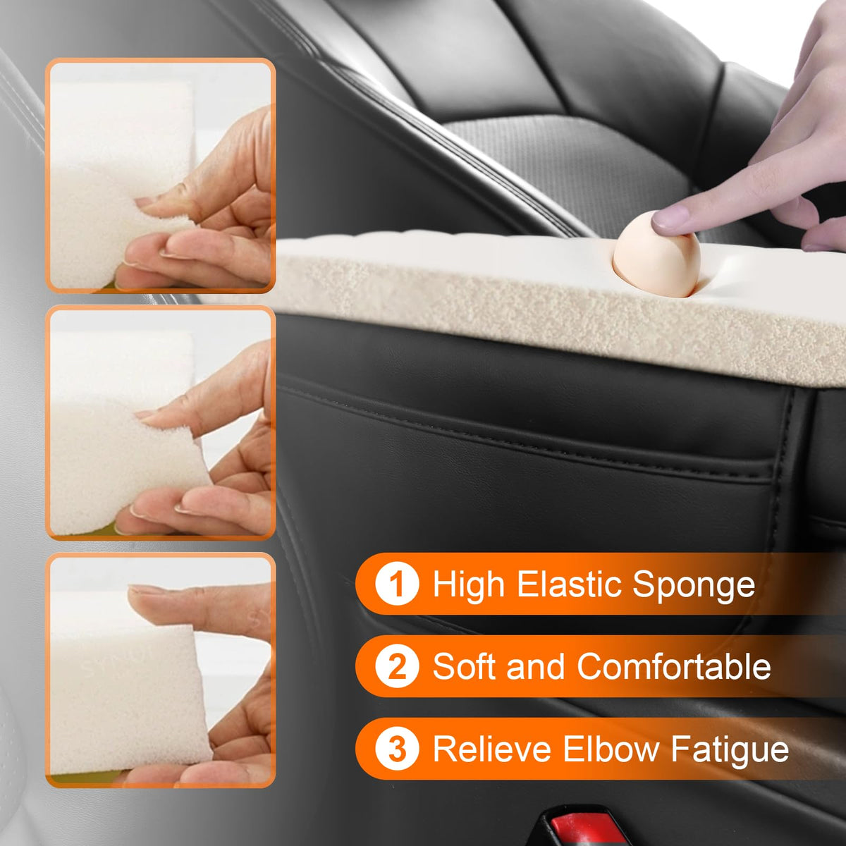 OKLSG size comparison next to a hand showing proportional armrest cushion