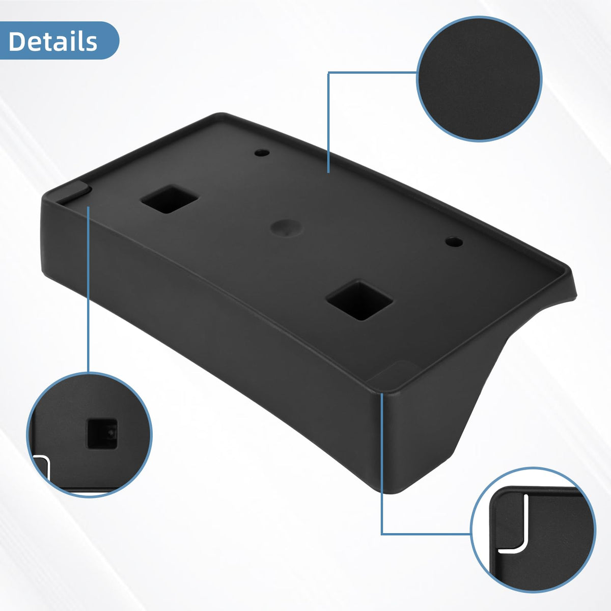 OKPARZ bracket beside ruler showing scale for correct sizing