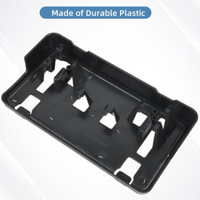 OKPARZ bracket with license plate attached demonstrating secure hold