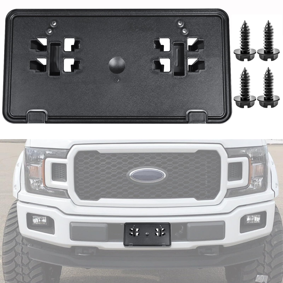 OKPARZ front bracket frontal view showing exact OEM fit and tidy look