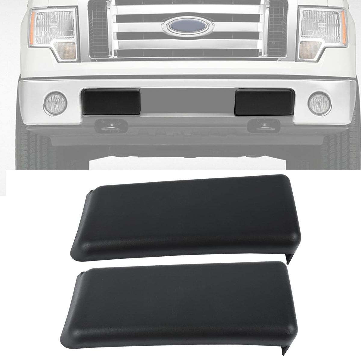 OKPARZ front bumper end caps packaging showing kit and benefits