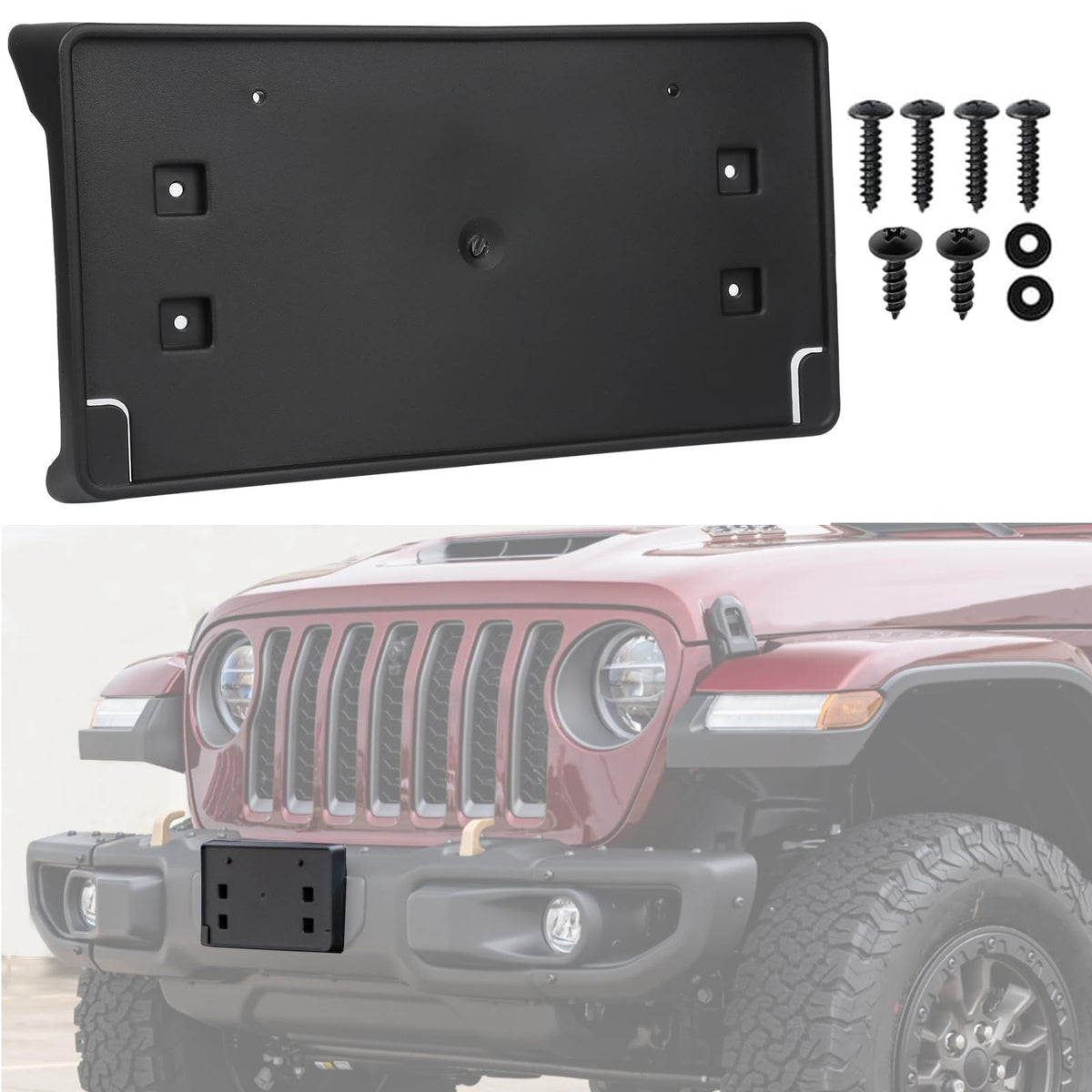 OKPARZ front bracket view showing clean OEM fit and secure mounting benefit