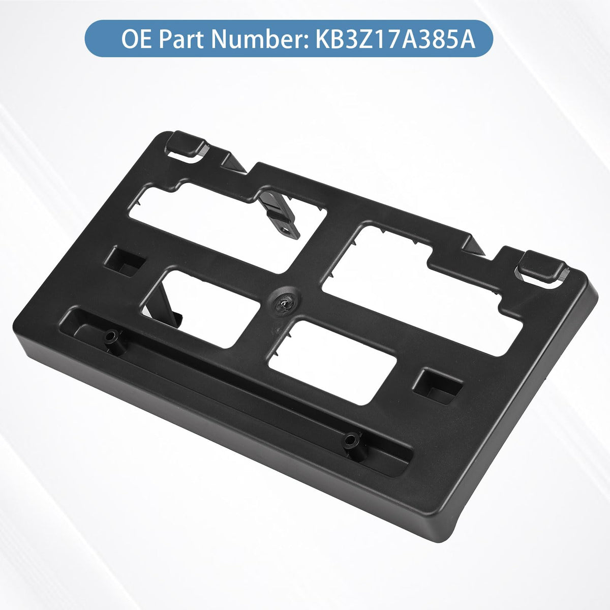 OKPARZ side profile of license frame demonstrating low-profile OEM look