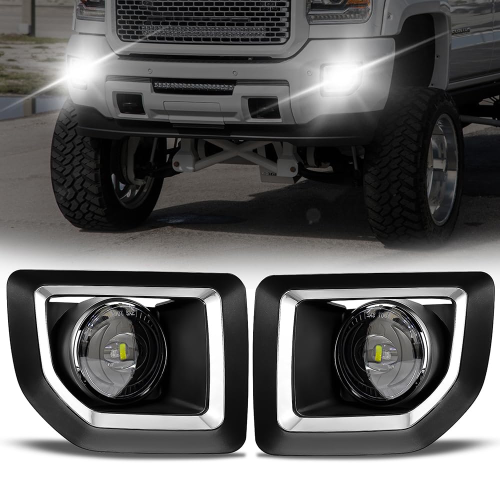 OKSIWA front fog light assembly showing mounting points and clean finish for easy replacement