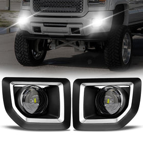 OKSIWA front fog light assembly showing mounting points and clean finish for easy replacement