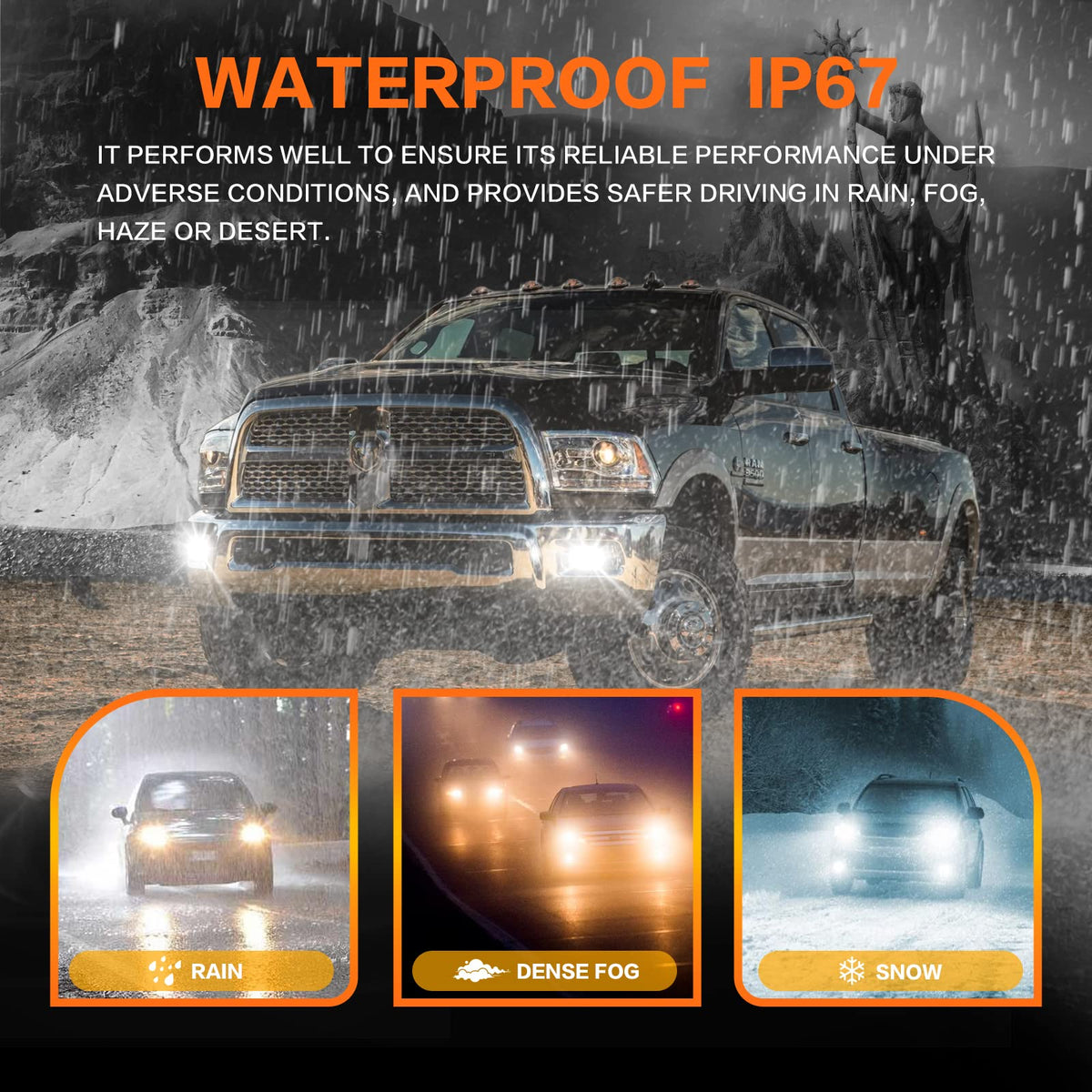 OKSIWA installed on Dodge Ram bumper showing direct-fit OEM look