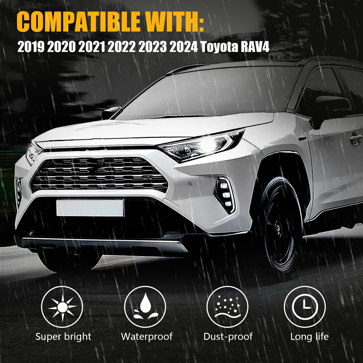 OKSIWA fog lamp held by hand showing compact size and robust aluminum build