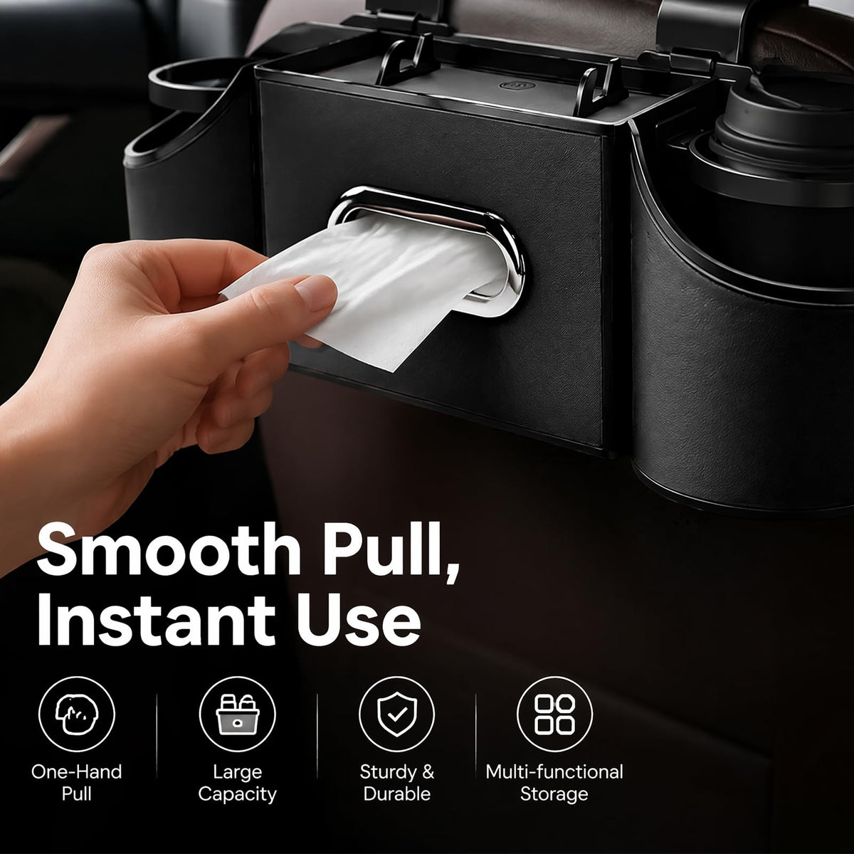 Oktree used on a family road trip keeping snacks and devices reachable