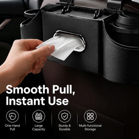 Oktree used on a family road trip keeping snacks and devices reachable