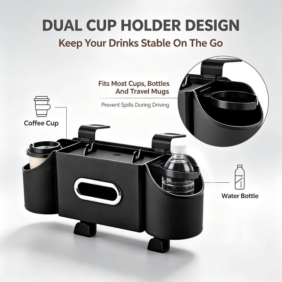 Oktree strap and hook detail for quick tool-free installation