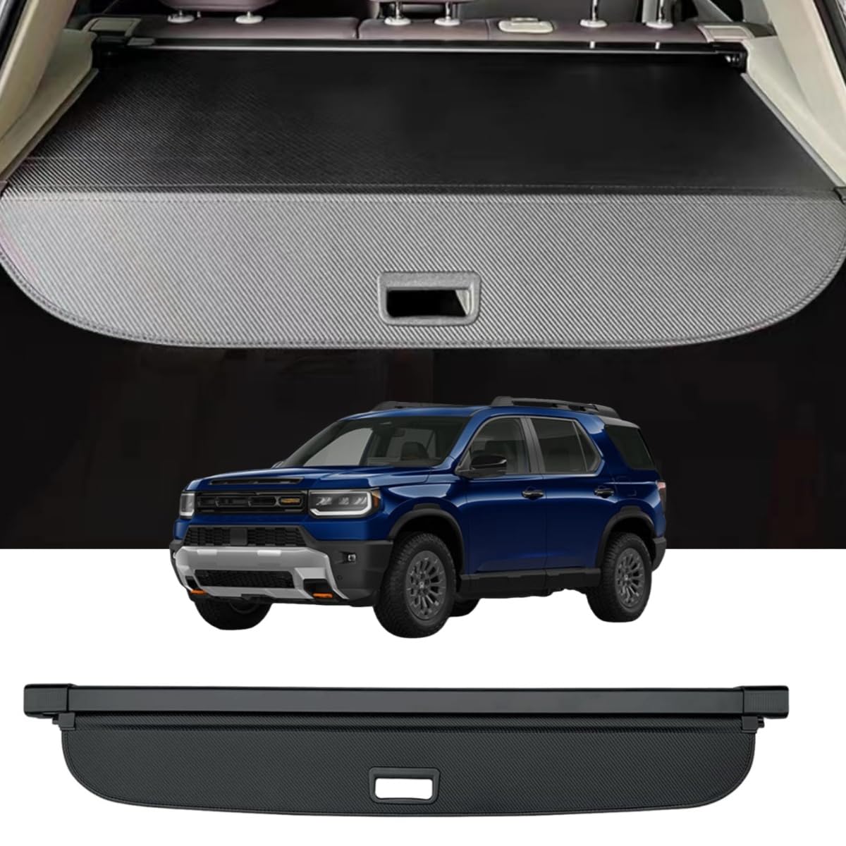 Okutech front view installed on 2026 Honda Passport showing clean privacy benefit