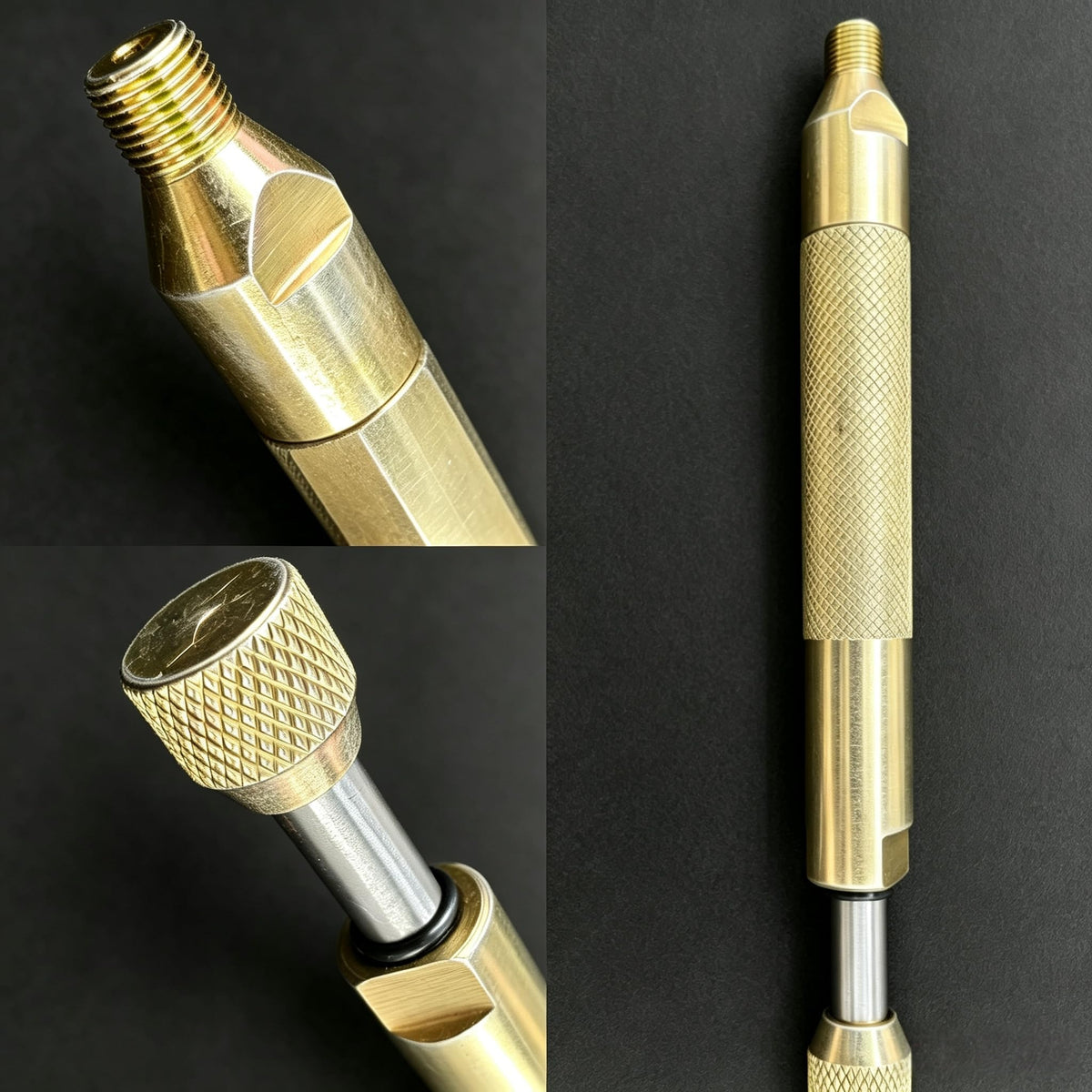 OKYOUK before and after comparison showing cleaner shaft after flush