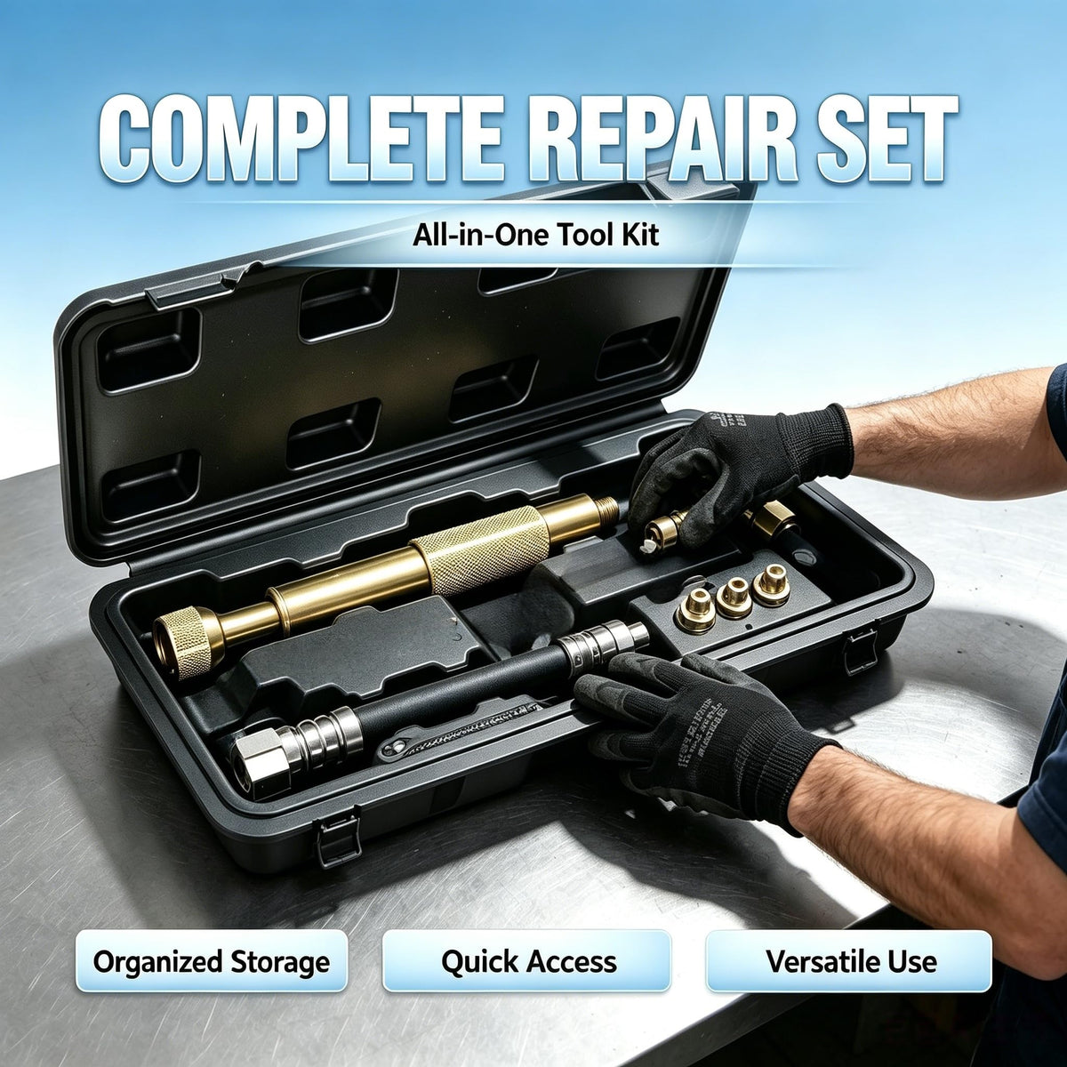 OKYOUK close-up nozzle detail delivering precise oil to flush grease