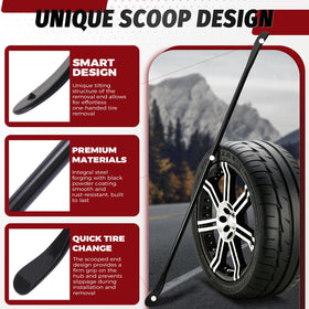 Olaismln angled tip detail illustrating smooth bead entry and rim protection benefit