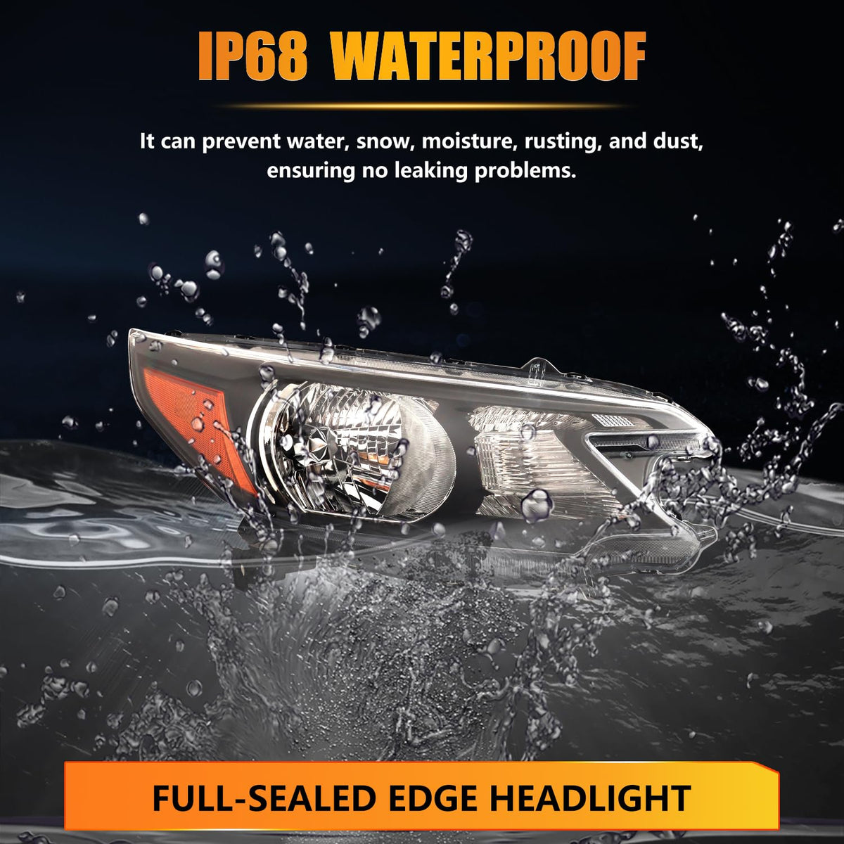 OLDANI headlight installed on CR-V showing exact fitment benefit