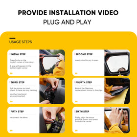oleycaw mirror held in hand showing scale and easy DIY installation