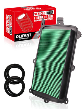 OLIFANT air filter front view showing fit and sealing benefit