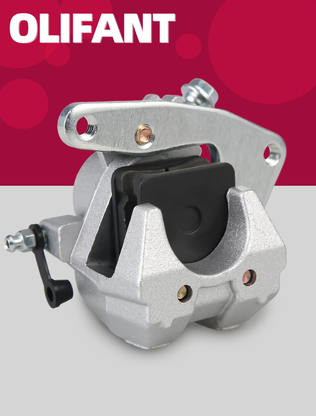 OLIFANT calipers on an ATV in trail setting illustrating restored braking confidence