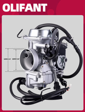 OLIFANT carburetor with components and gaskets showing easy replacement readiness
