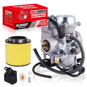OLIFANT carburetor front view showing mounting points and clean finish for reliable replacement