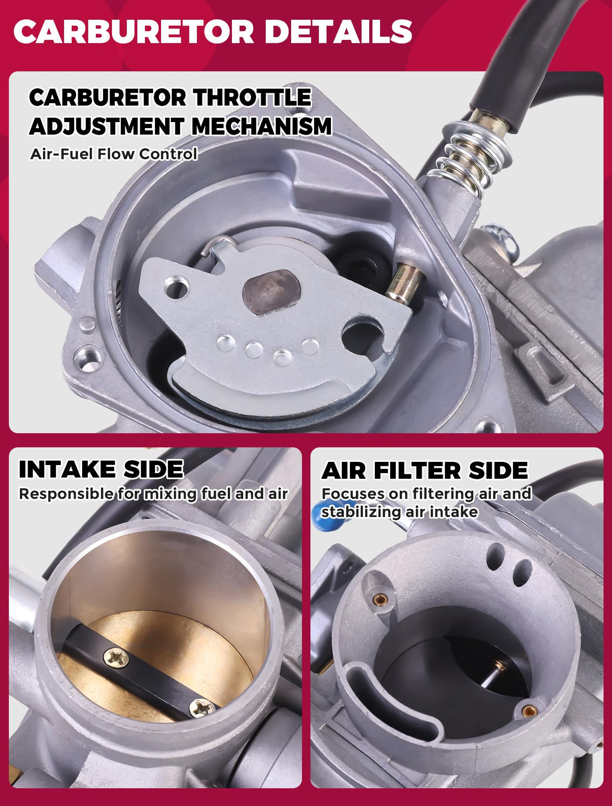OLIFANT carburetor with gaskets and mounts ready for secure installation
