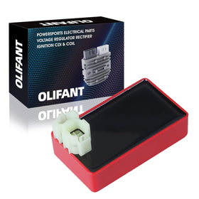 OLIFANT CDI front view showing compact housing and mounting points for reliable fit