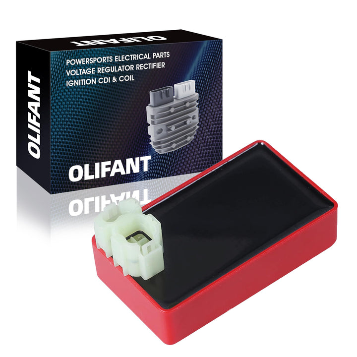 OLIFANT CDI front view showing compact housing and mounting points for reliable fit