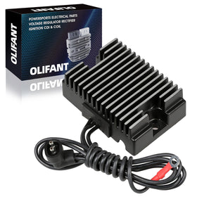 OLIFANT front view of regulator rectifier showing mounting points and fit benefit