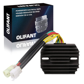 OLIFANT regulator front view showing compact housing and reliable fit