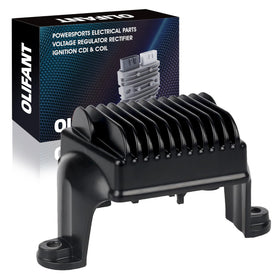 OLIFANT front view of regulator rectifier showing clean fit and reliable replacement benefit
