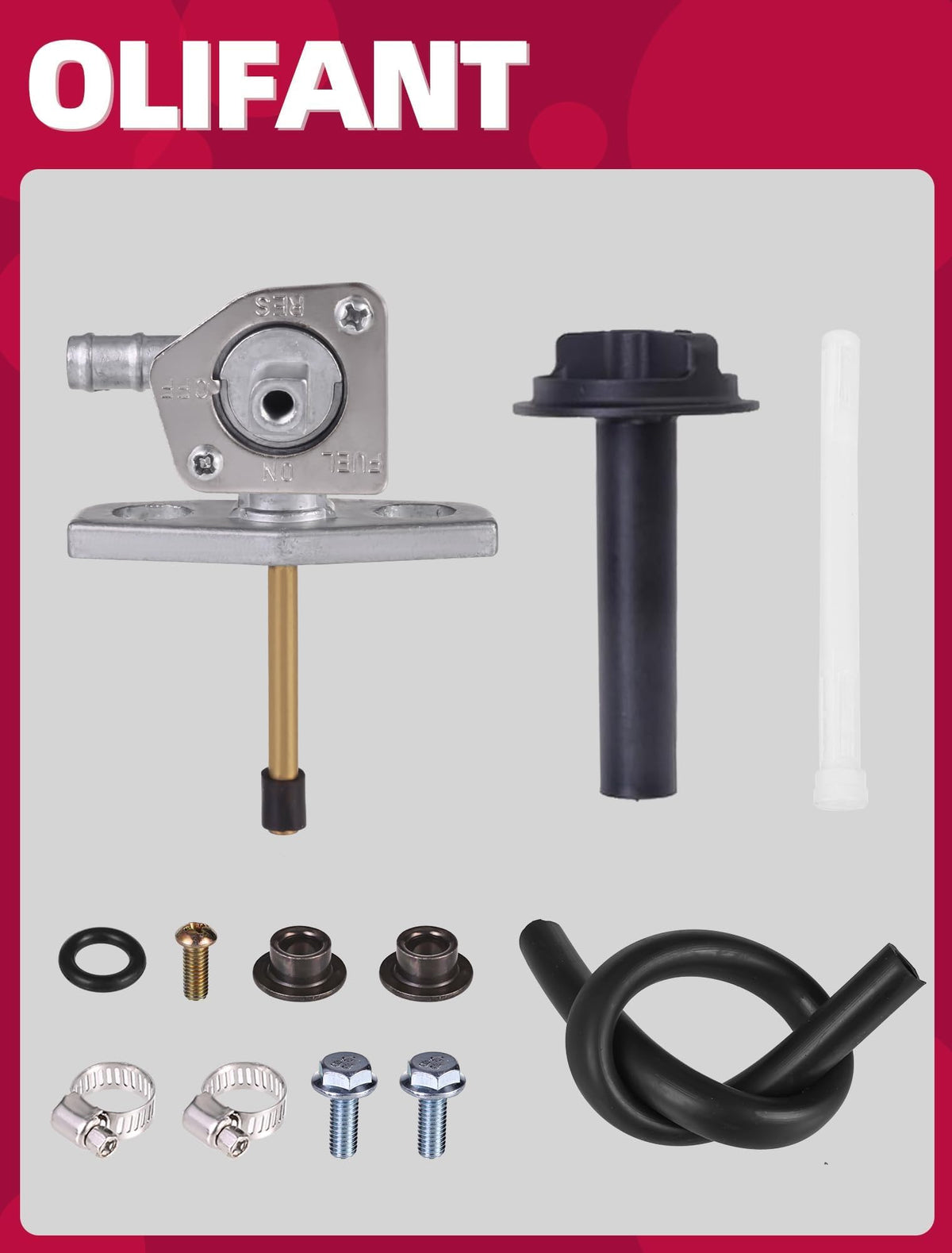 OLIFANT fuel valve closeup of seat and gasket highlighting tight seal and leak resistance