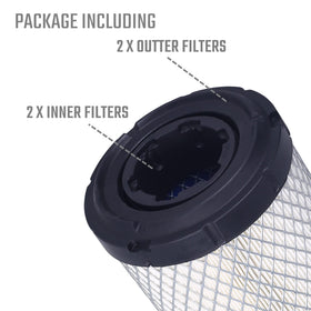 OLIFANT inner filter close-up showing pleated media for improved protection