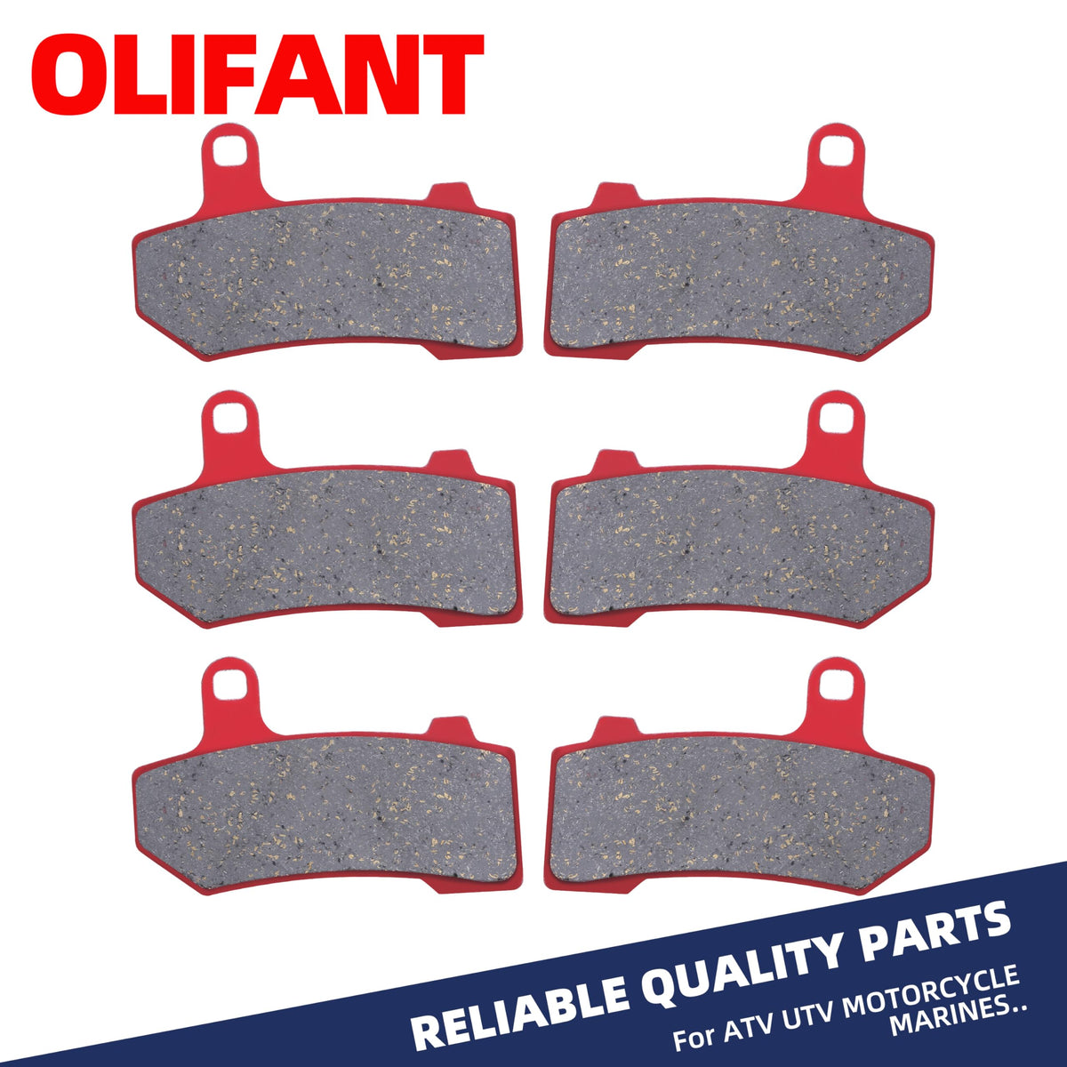 OLIFANT pads installed in front caliper on Street Glide delivering strong stopping confidence