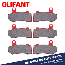 OLIFANT pads installed in front caliper on Street Glide delivering strong stopping confidence