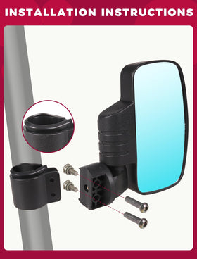 OLIFANT mirror on UTV in trail setting showing safety awareness benefit