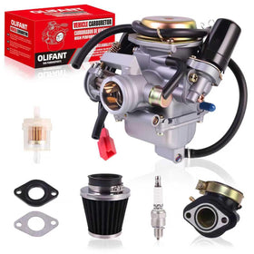 OLIFANT PD24J front view showing mounting flanges and choke lever benefit clearer installation