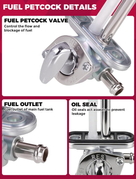 OLIFANT fuel hose and clamps next to ruler showing correct size and secure seal